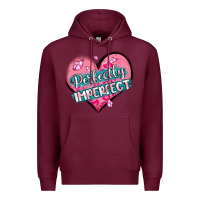 Burgundy perfectly imperfect Premium Hoodie - MaliasSmallBusiness