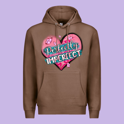 Perfectly Imperfect Premium Hoodie Designed By Maliassmallbusiness