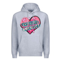 Heather Grey perfectly imperfect Premium Hoodie - MaliasSmallBusiness