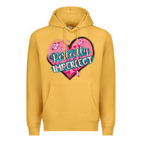 Mustard perfectly imperfect Premium Hoodie - MaliasSmallBusiness