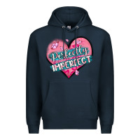 Navy perfectly imperfect Premium Hoodie - MaliasSmallBusiness