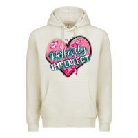 Oatmeal Heather perfectly imperfect Premium Hoodie - MaliasSmallBusiness