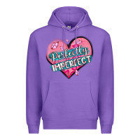 Purple perfectly imperfect Premium Hoodie - MaliasSmallBusiness