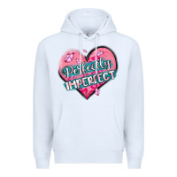 White perfectly imperfect Premium Hoodie - MaliasSmallBusiness