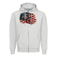 Red White Rawr 4th Of July Zipper Hoodie | Teevron