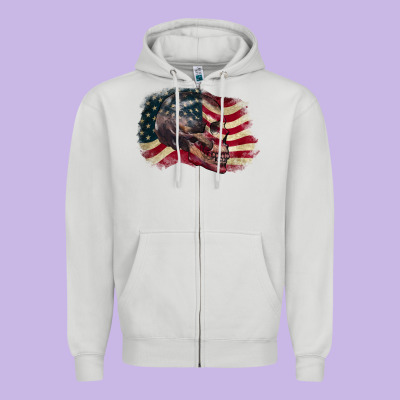Red White Rawr 4th Of July Zipper Hoodie Designed By Cowgirlartshop