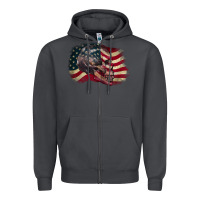 Smoke Red white rawr 4th of July Zipper Hoodie - CowGirlArtShop