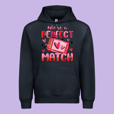 Were Perfect Match Urban Hoodie Designed By Maliassmallbusiness