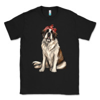 Black st bernard with bandanna Classic Tee - texasbilliewilder