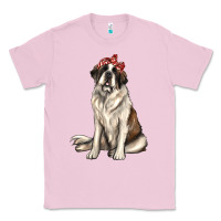 Bubblegum Pink st bernard with bandanna Classic Tee - texasbilliewilder