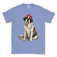 Colony Blue st bernard with bandanna Classic Tee - texasbilliewilder
