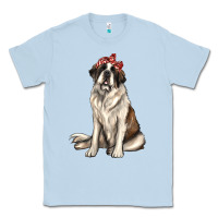 Dusty Blue st bernard with bandanna Classic Tee - texasbilliewilder