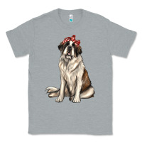 Heather Grey st bernard with bandanna Classic Tee - texasbilliewilder
