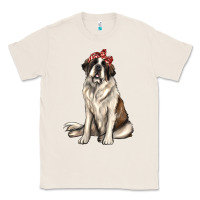Natural st bernard with bandanna Classic Tee - texasbilliewilder