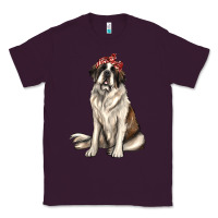 Plum st bernard with bandanna Classic Tee - texasbilliewilder