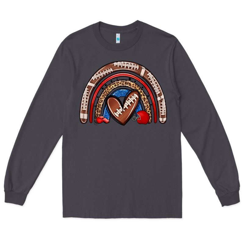 Football Rainbow Long Sleeve Tee by Zillion Design Studio | Teevron