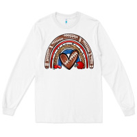 White football rainbow Long Sleeve Tee - Zillion Design Studio