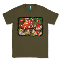 Army Green welcome ladybug gnome background Classic Tee - BarkalooDesign