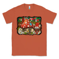 Copper welcome ladybug gnome background Classic Tee - BarkalooDesign
