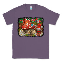 Lavender welcome ladybug gnome background Classic Tee - BarkalooDesign