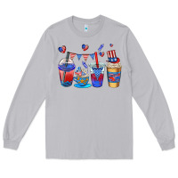 Moon Dust 4th of july coffee cups Long Sleeve Tee - AdoDesignShop