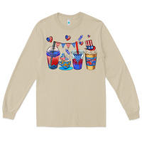 Mushroom 4th of july coffee cups Long Sleeve Tee - AdoDesignShop
