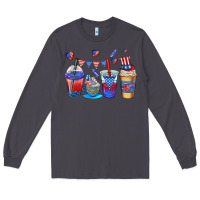 Smoke 4th of july coffee cups Long Sleeve Tee - AdoDesignShop