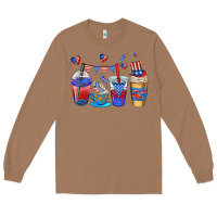 Toasted Coconut 4th of july coffee cups Long Sleeve Tee - AdoDesignShop