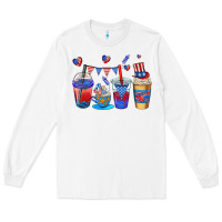 White 4th of july coffee cups Long Sleeve Tee - AdoDesignShop