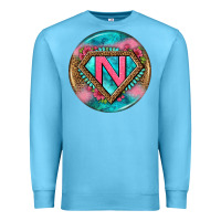 Ocean Blue nurse round earrings 4 Premium Sweatshirt - BundleAndBundleShop
