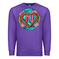 Purple nurse round earrings 4 Premium Sweatshirt - BundleAndBundleShop