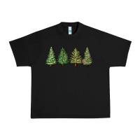 Black christmas trees Urban Heavy Tee - MaliasSmallBusiness