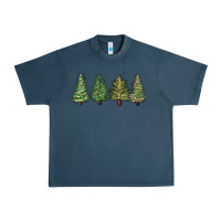 Midnight Navy christmas trees Urban Heavy Tee - MaliasSmallBusiness