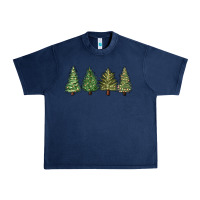 Navy christmas trees Urban Heavy Tee - MaliasSmallBusiness