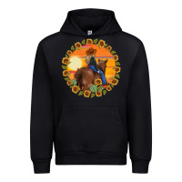 Black cowgirl sunflower Urban Hoodie - MaliasSmallBusiness