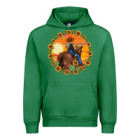 Emerald cowgirl sunflower Urban Hoodie - MaliasSmallBusiness