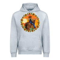 Heather Grey cowgirl sunflower Urban Hoodie - MaliasSmallBusiness