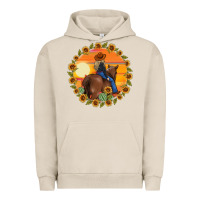 Pigment French Oak cowgirl sunflower Urban Hoodie - MaliasSmallBusiness