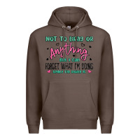 Coffee not to brag or anything but i can forget what im d Premium Hoodie - MaliasSmallBusiness
