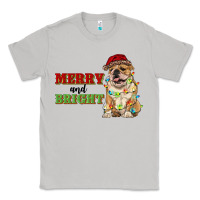 Moon Dust merry and bright english bulldog Classic Tee - RanaPortraitStore