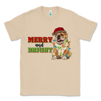 Mushroom merry and bright english bulldog Classic Tee - RanaPortraitStore