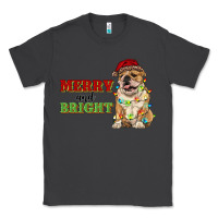 Smoke merry and bright english bulldog Classic Tee - RanaPortraitStore