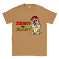 Merry And Bright English Bulldog Classic Tee | Teevron