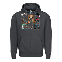 Smoke dog mom Zipper Hoodie - SublimationCraftShop