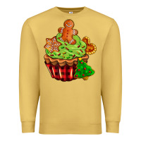 Antique Gold christmas cookie cupcake Premium Sweatshirt - AdoDesignShop