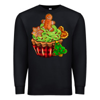 Black christmas cookie cupcake Premium Sweatshirt - AdoDesignShop