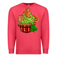 Cardinal christmas cookie cupcake Premium Sweatshirt - AdoDesignShop
