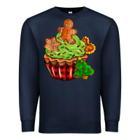 Navy christmas cookie cupcake Premium Sweatshirt - AdoDesignShop