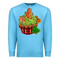 Ocean Blue christmas cookie cupcake Premium Sweatshirt - AdoDesignShop