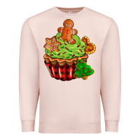 Pale Pink christmas cookie cupcake Premium Sweatshirt - AdoDesignShop